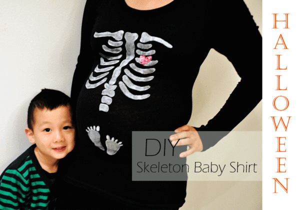 Boy Cap Baby Skeleton Mother Mom Maternity DT T-Shirt Tee 