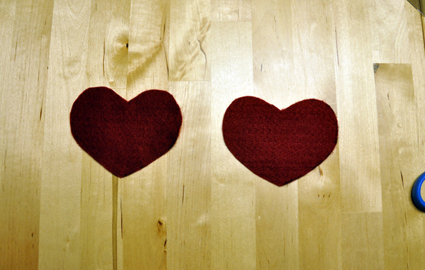 DIY Heart Shape Elbow Sweater How To - Step 4