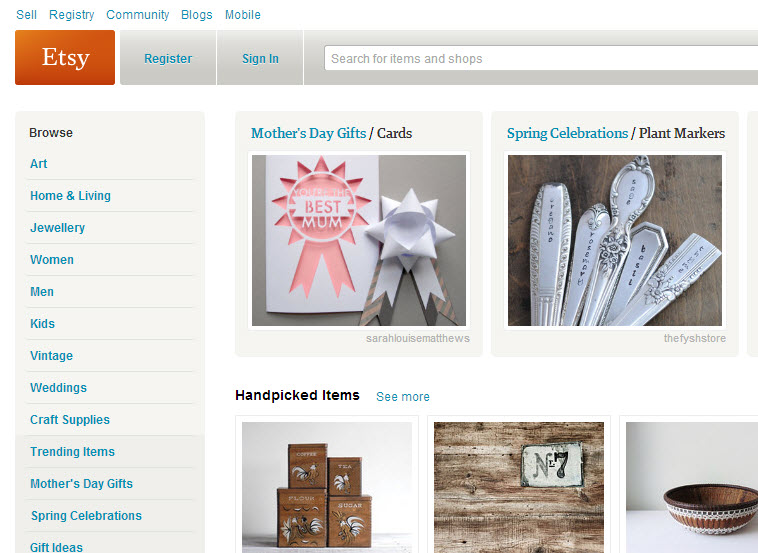 Etsy, setting up an etsy shop