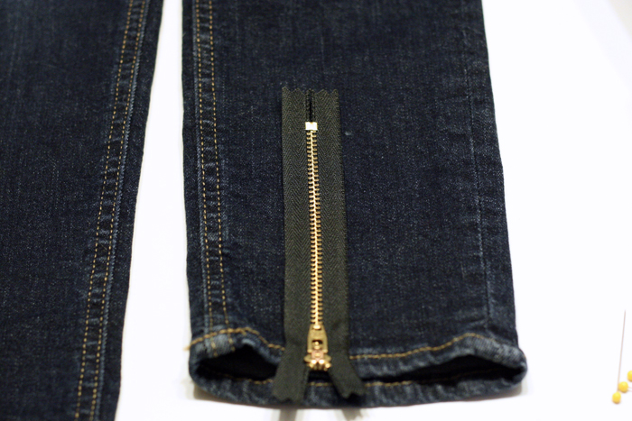 DIY Fashion, DIY Zipper, DIY Denim, Front Zip Denim, Front Zip Jeans