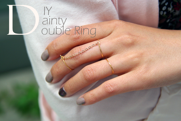 DIY Dainty Double Ring 
