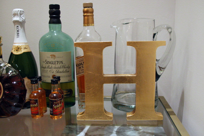 DIY Gold bar cart, diy bar cart ikea hack, diy bar cart