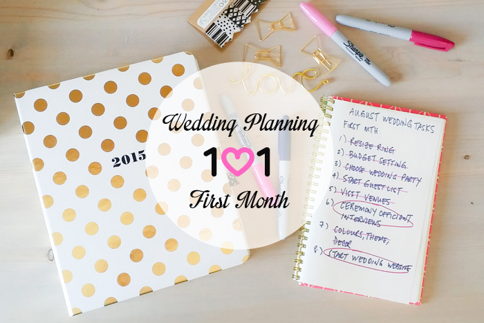 Wedding Planning 101, First Month of Planning Task List