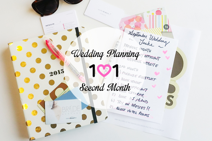 Wedding Planning 101 - Sept 2nd Month task list