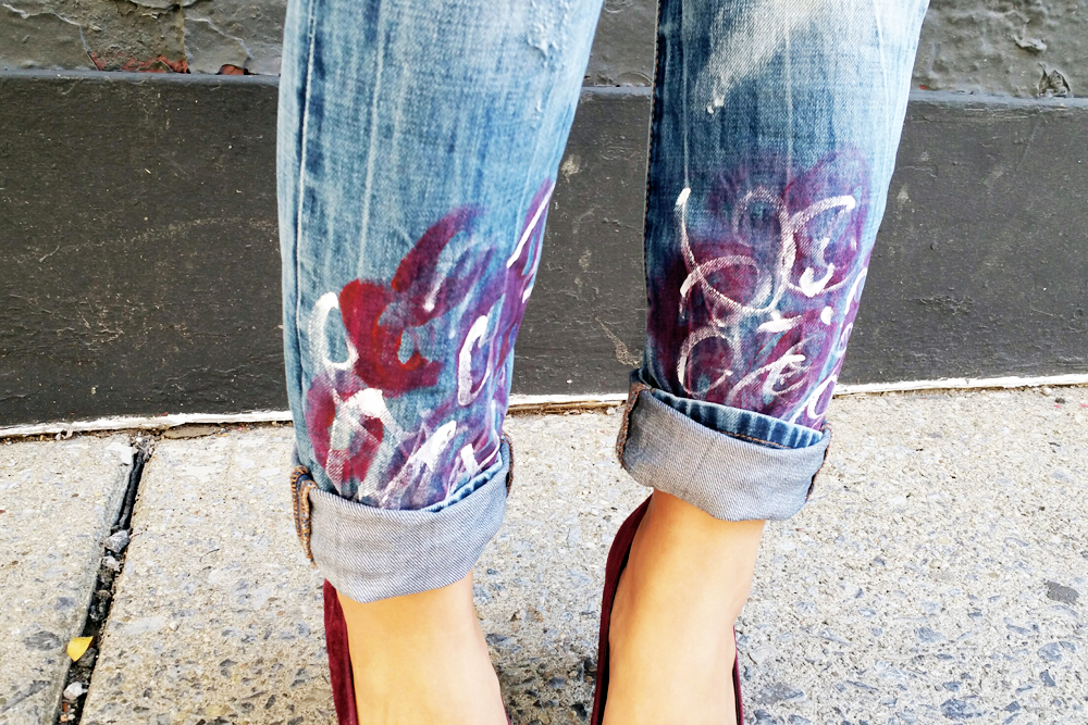 Painted Abstract Denim 3