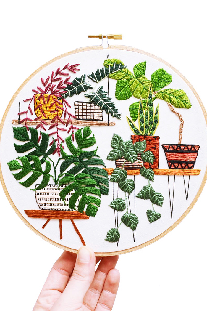 DIY Embroidery hoop art
